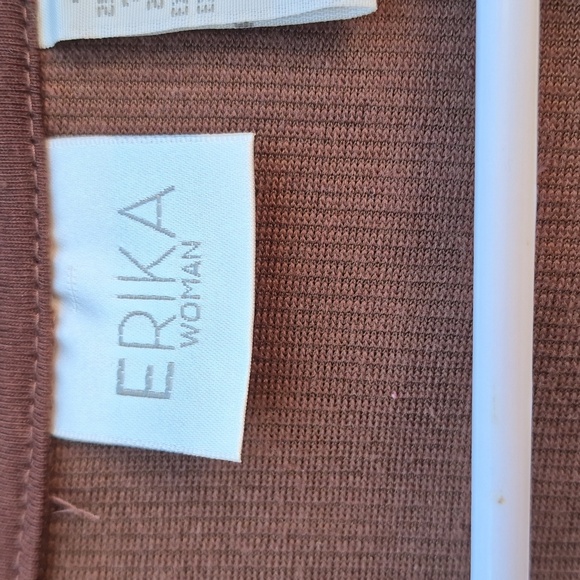 Womens 3x Brown Corduroy Zip-Up Jacket By ERIKA - Picture 4 of 9